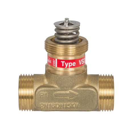 Danfoss Durchgangsventil VS2 DN15 Kvs 1,0, PN16, entzinkungsfreies Messing, 065F2114