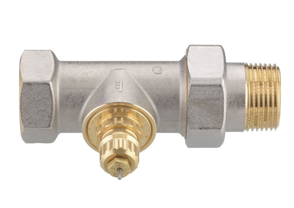 Danfoss Ventilgehäuse RA-G 25 R 1/1, Durchgang, Matt vernickelt, 013G1679