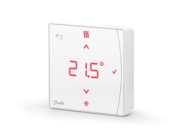 Danfoss Icon2 Aufputzraumthermostat 24V, mit LED-Display-Version, Aufputz, 088U2128