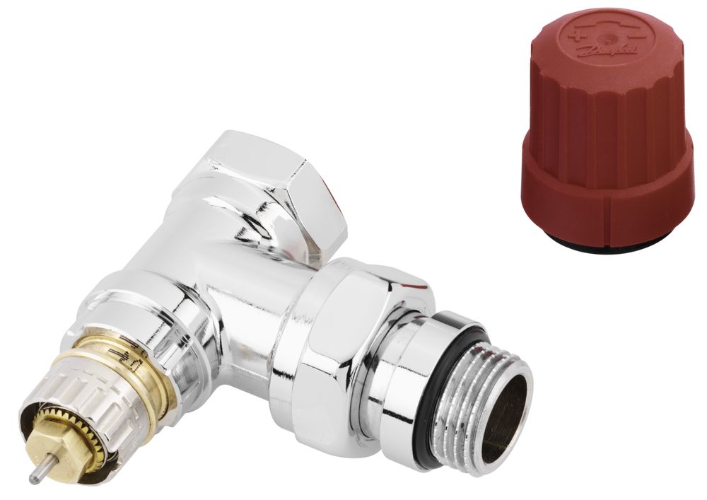 Danfoss Ventilgehäuse RA-NCX 15 R 1/2, Eck, verchromt, 013G4237