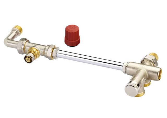 Danfoss Ventilgehäuse RA-K Durchgang mit Bogen, R 1/2, kv: 2,5, 013G3363