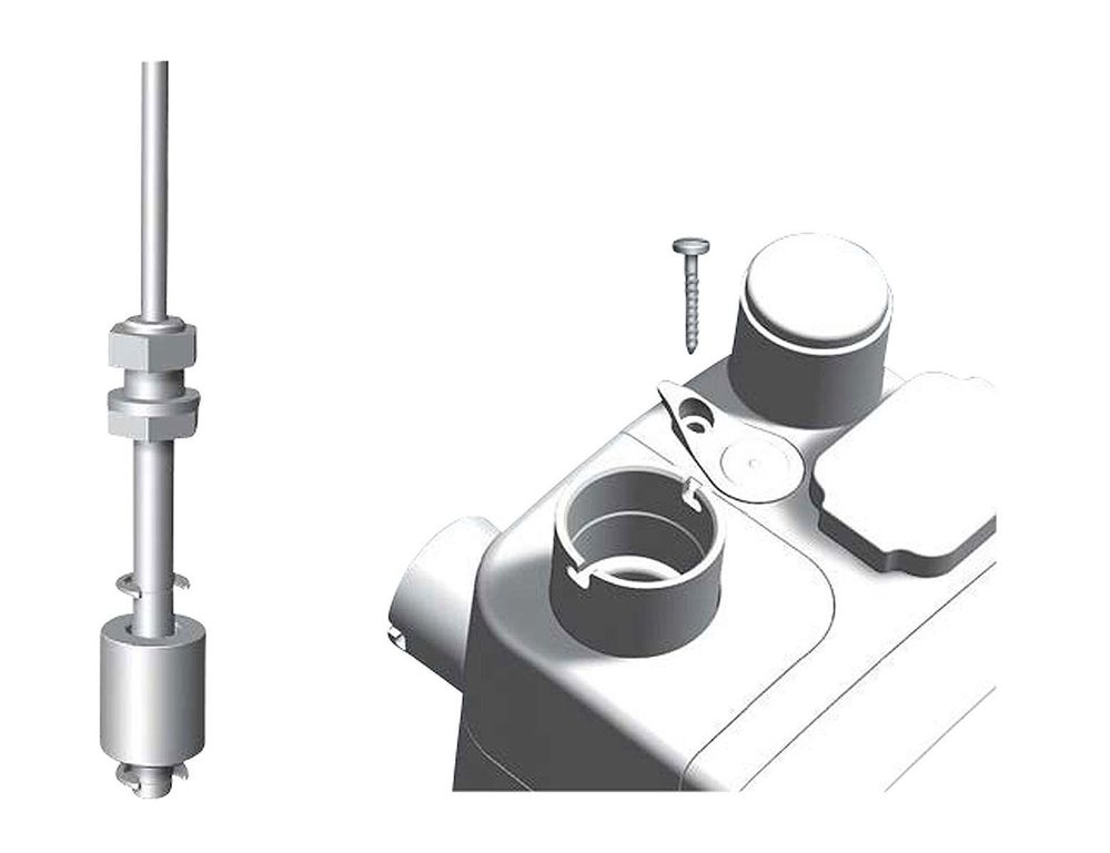 GRUNDFOS Zubehör f.Schmutz-/Abwasserpum. Magnetschwimmerschalter Leitungsläng.10m, 97775337