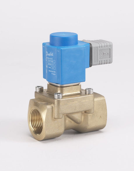 Danfoss Magnetventilgehäuse Eckventil 250B 22BD G 1, kvs 7,0, Wasser/Dampf, NC, 032U5256