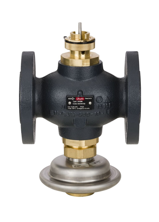 Danfoss Vol,-stromregl, mit Stellv, AVQM DN32, Kvs 12,5, PN25, GGG-40,3, Flansch, 003H6756