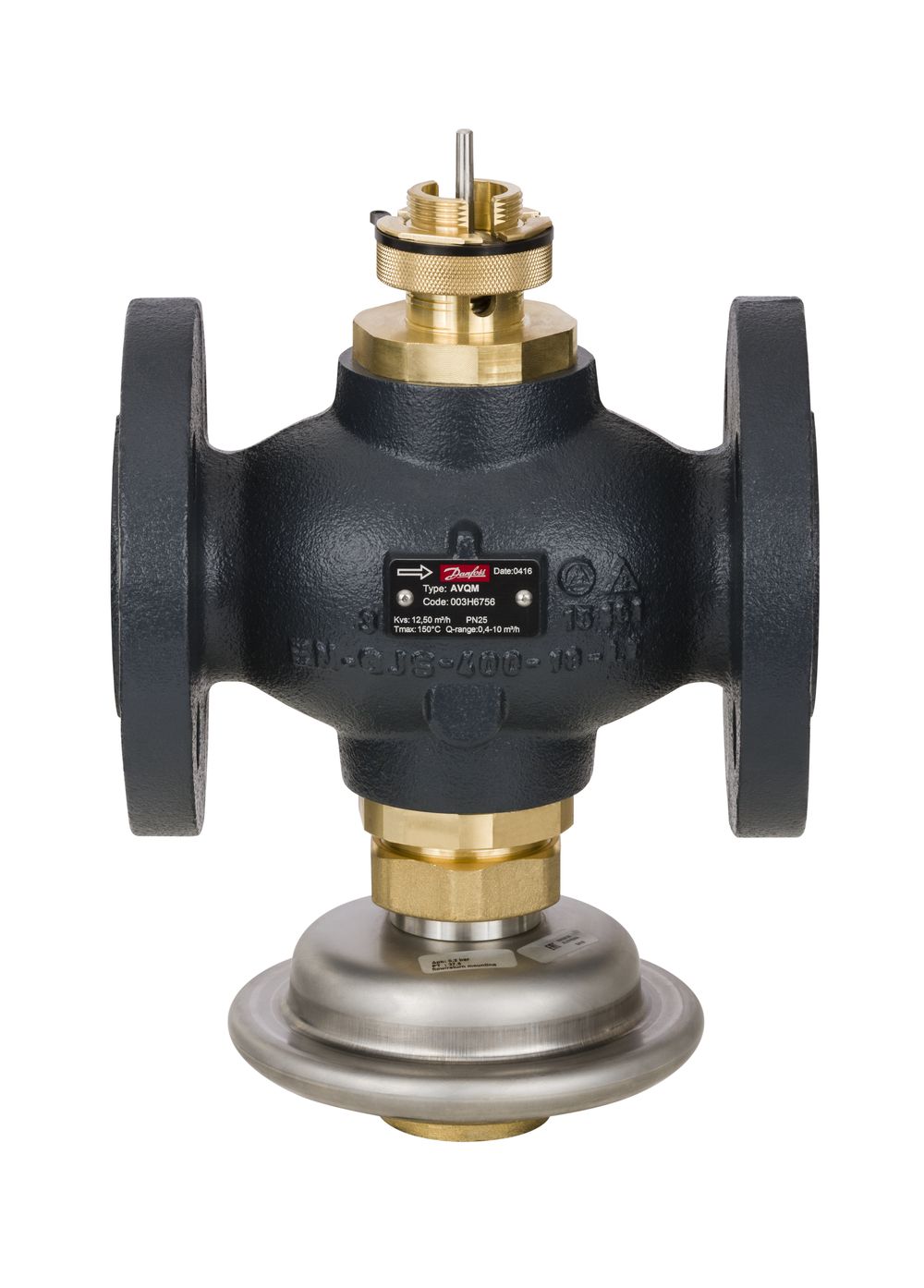 Danfoss Vol,-stromregl, mit Stellv, AVQM DN50, Kvs 25,0, PN25, GGG-40,3, Flansch, 003H6758
