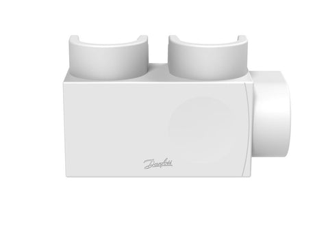 Danfoss Kunststoffabdeckung für VHS-DV Eck, Fühler links in RAL 9016, Heizkörper 1/2'', 013G7966