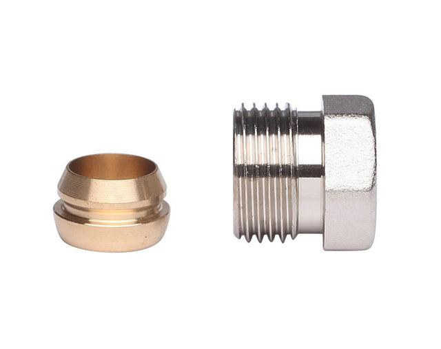 Danfoss Klemmverbinder R 3/8 Außengewinde auf 10mm für Stahl- und Kupferrohre (10St,), 013G4100