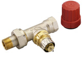 Danfoss Ventilgehäuse RA-N 10 R 3/8, Durchgang, Matt vernickelt, 013G0032