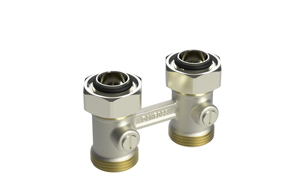 Danfoss Universalverschraubung RLV-KB für Ventil-HK, Heizk, G 3/4, Durchgang, 003L0391