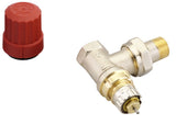 Danfoss Ventilgehäuse RA-N 10 R 3/8, Eck, Matt vernickelt, 013G0031