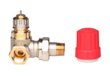 Danfoss Ventilgehäuse RA-N 10 R 3/8, WE links, Matt vernickelt, 013G0232