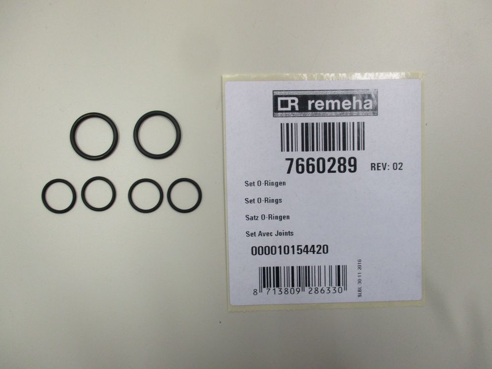Remeha  Set O-Ring Dichtung Befülleinheit, 7660289