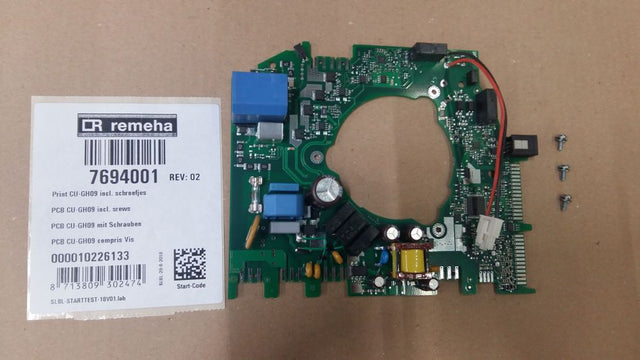 Remeha  Karte PCB CU-GH09 mit Schrauben, 7694001