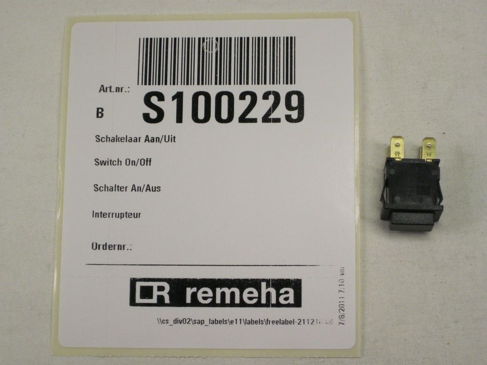 Remeha  Schalter an/aus, S100229
