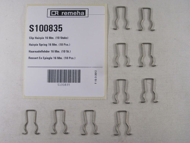 Remeha  Haarnadelfehder 16mm (10x), S100835