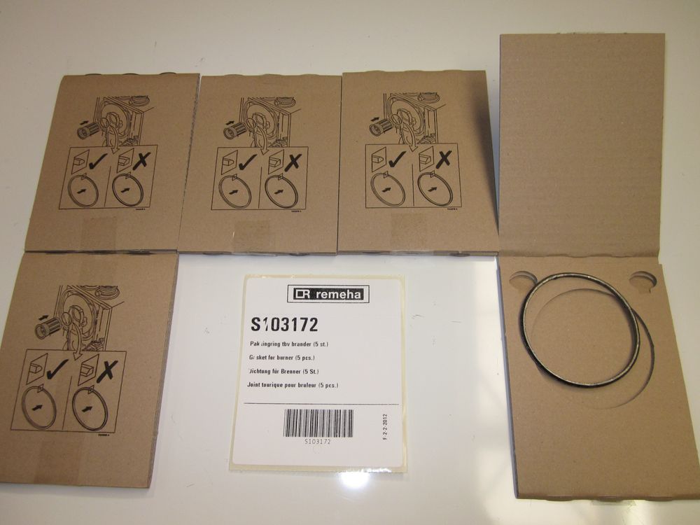 Remeha  Dichtung Brenner (x5), S103172