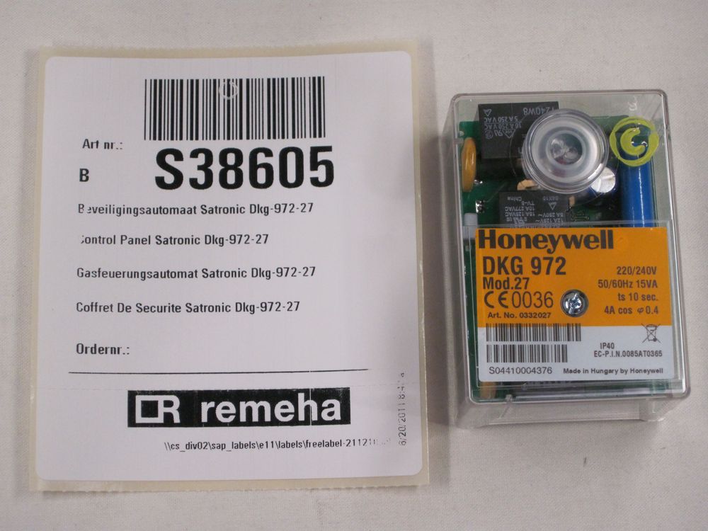 Remeha  Steuergerät DKG 972 Mod 27 Gas 1010/1, S38605