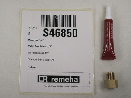 Remeha  Verschaubung 1/4 für Manometer, S46850
