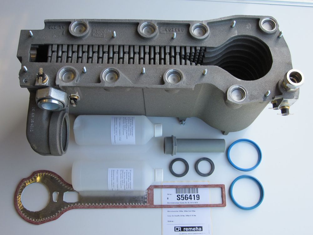 Remeha  Wärmetauscher für Quinta 30 Kw und W2, S56419