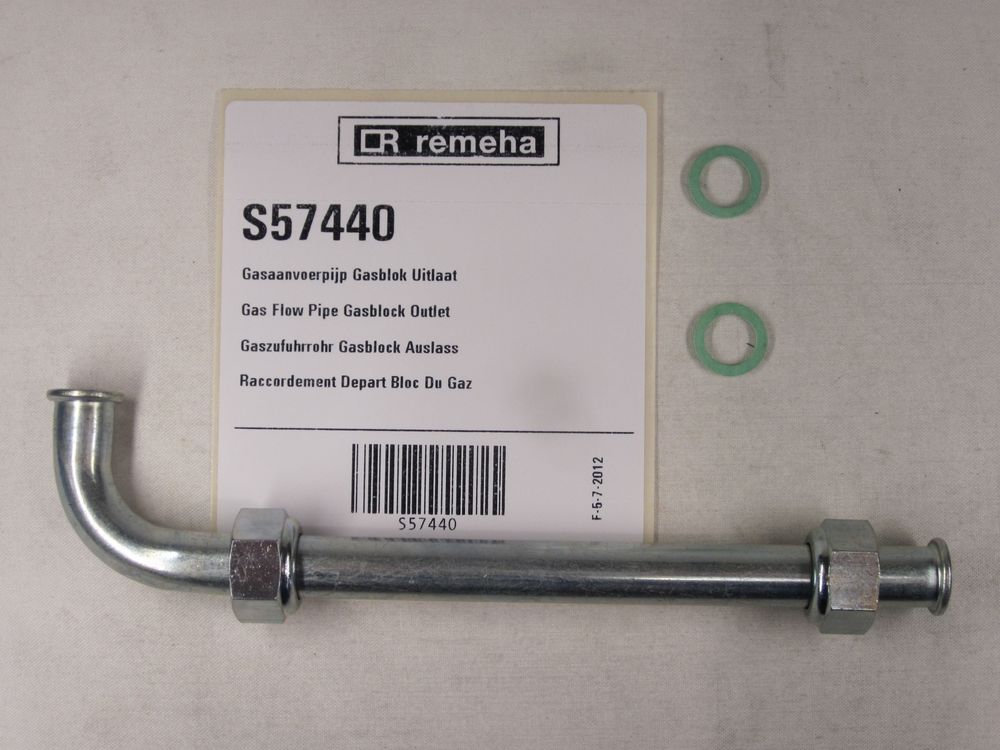 Remeha  Gaszufuhrrohr Gasblock Auslass, S57440
