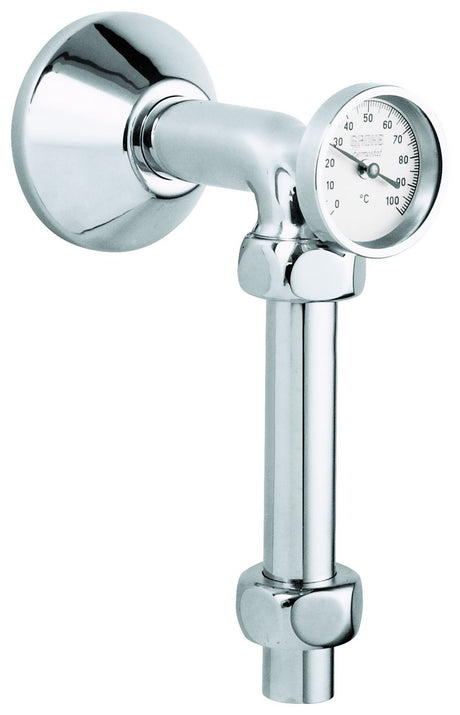 GROHE Abgangsbogen 12442 m.Thermometer m.Quetschverschraubungen 3/4\"x1\" chrom, 12442000