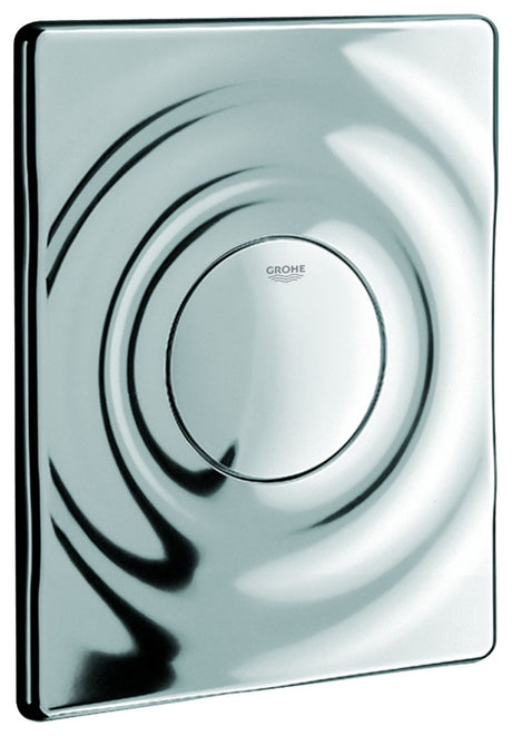 GROHE WC-Betätigung Surf 37063 156x197mm mit Druckknopfbetätigung chrom, 37063000