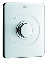 GROHE Deckplatte 43193 Edelstahl mit Druckknopfbetätigung, 43193000