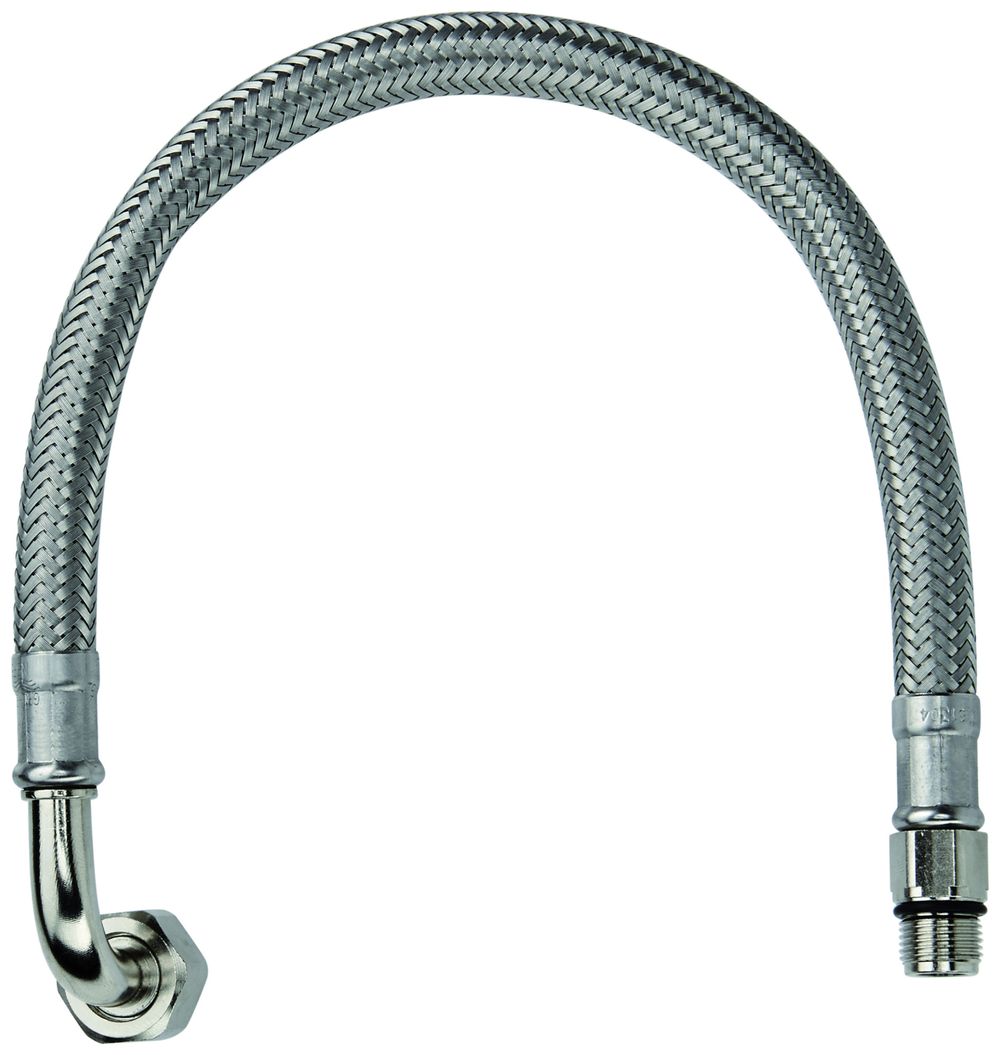 GROHE Druckschlauch flexibel 45461 M12x1 x 1\"x3/8\" chrom, 45461000