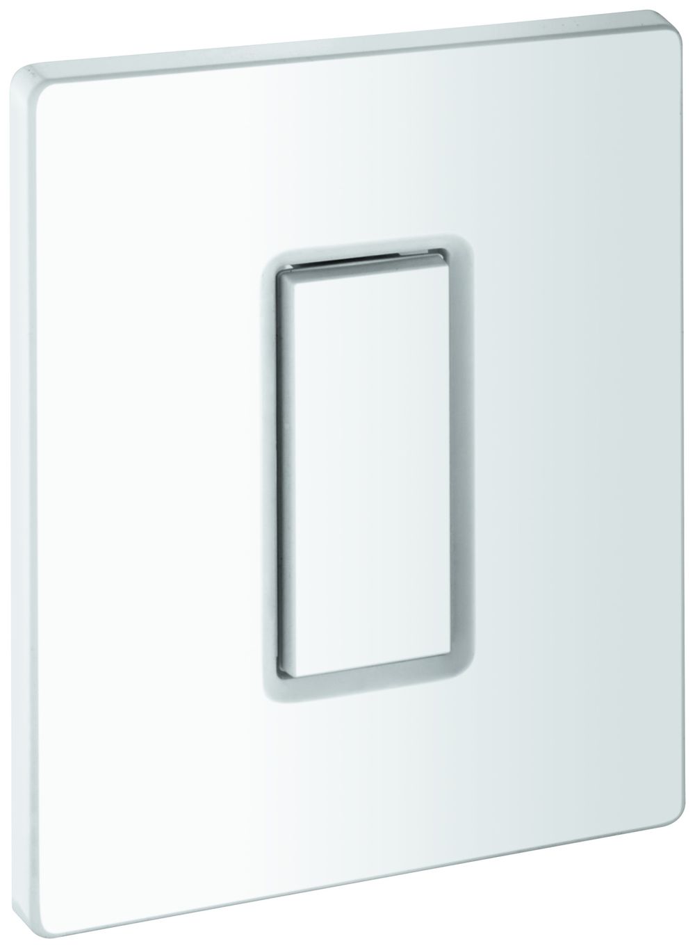 GROHE Abdeckplatte 42377 mit Drucktaste alpinweiß, 42377SH0
