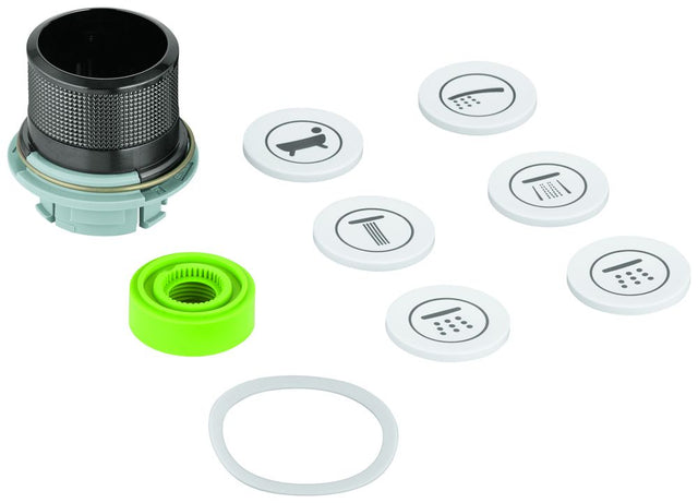 GROHE Druckknopfbetätigung m.Symbolk., f.SmartControl UP,hard graphite gebürst., 48361AL0
