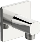 HANSA Wandanschlussbogen HANSALIVING 5118 Rosette eckig G1/2 DN15 Chrom, 51180180