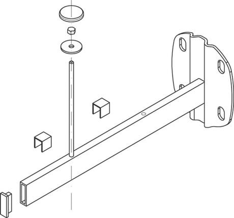 Kermi Universalkonsole Konvektor, L=350 mm, weiß, ZB00180001