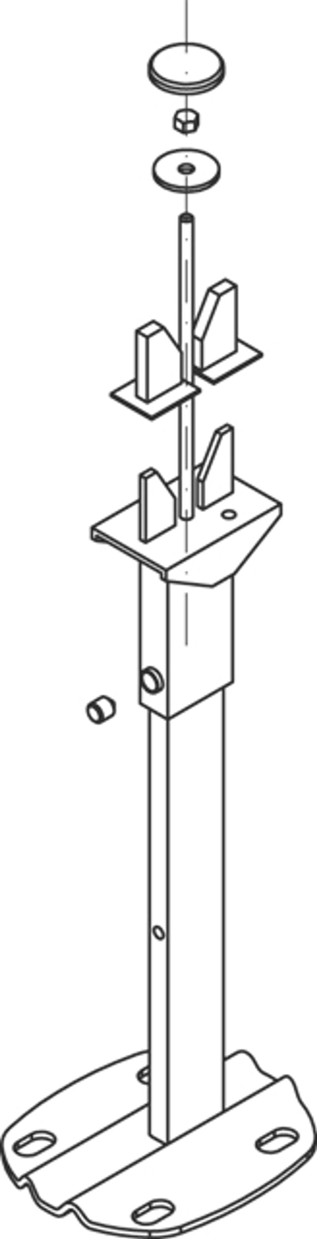 Kermi Universalkonsole Konvektor, L=800 mm, weiß, ZB00180002