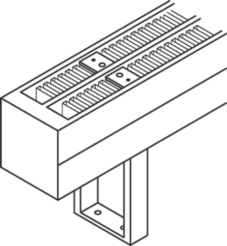 Kermi Bankkonsole Konvektor, Typ54/55 L= 253 H =110, weiß, ZB00350007