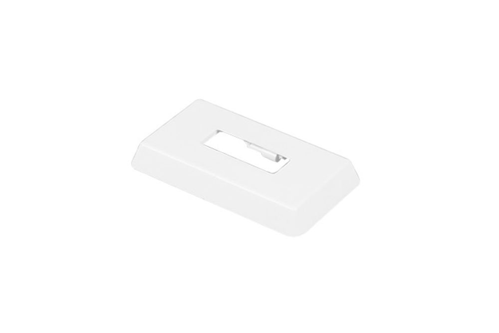 Kermi Abdeckblende für Standkonsolenfuß, Rohbodenmontage, weiß, 30x10 mm, ZB01190001