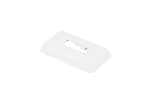 Kermi Abdeckblende für Standkonsolenfuß, Rohbodenmontage, weiß, 30x10 mm, ZB01190001