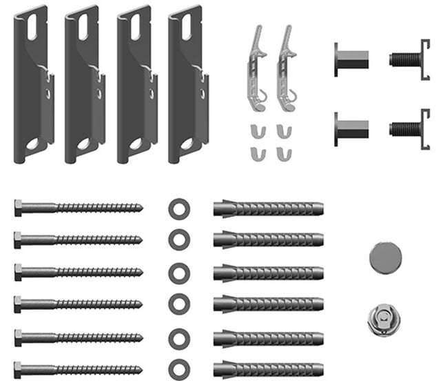 Kermi Wandkonsolen-Set kurz Verteo, für Typ 20-22, WA 30mm, weiß, ZB02680001