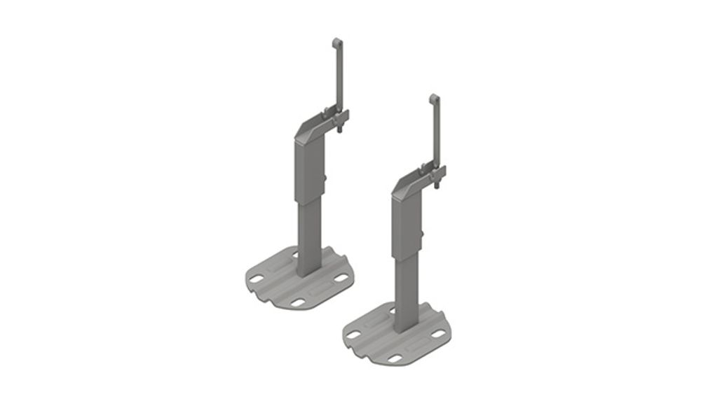 Kermi Unterstützungskonsolen-Set für, senkrechte Flachheizkörper Typ 20-22, ZB04760001