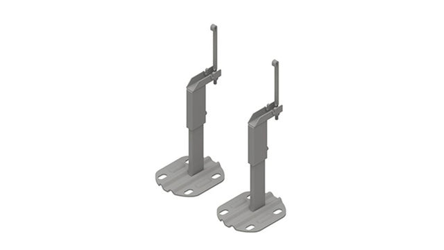 Kermi Unterstützungskonsolen-Set für, senkrechte Flachheizkörper Typ 20-22, ZB04760001