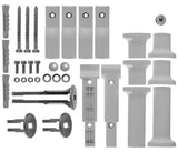 Kermi Befestigungsset Raumteiler, Basic-50, sichtbare Teile weiß, ZM00280002