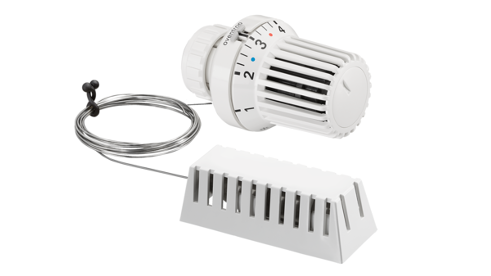 OVENTROP Thermostat Uni XD Klemmverbindung, 7-28 C, 0 * 1-5, Fernfühler 2 m, weiß, 1011575