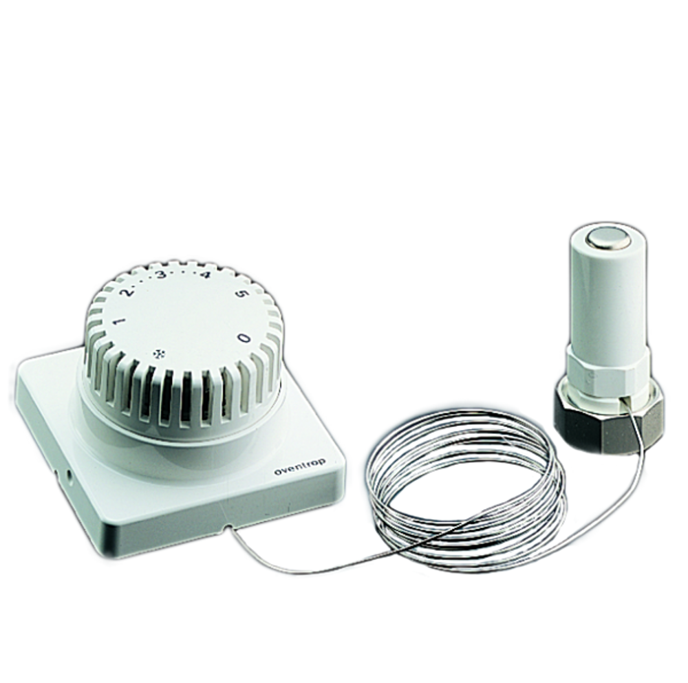 OVENTROP Thermostat Uni FD Klemmverbindung, 7-28 C, 0 * 1-5, Fernverstellung 2 m, weiß, 1012275