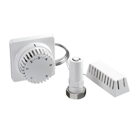 OVENTROP Thermostat Uni FH M 30 x 1,5, 7-28 C, 0 * 1-5, Fernverstellung, Fernfühler, 2 m, weiß, 1012395