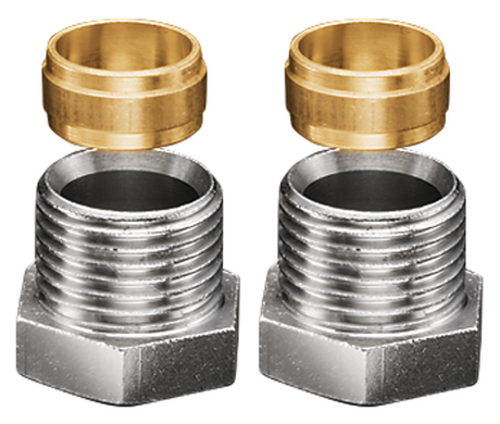 OVENTROP Klemmringverschraubung Ofix CEP für IG, metallisch dichtend für Verbindungsrohr, 2-fach, G 1/2 x 15 mm, 1016853