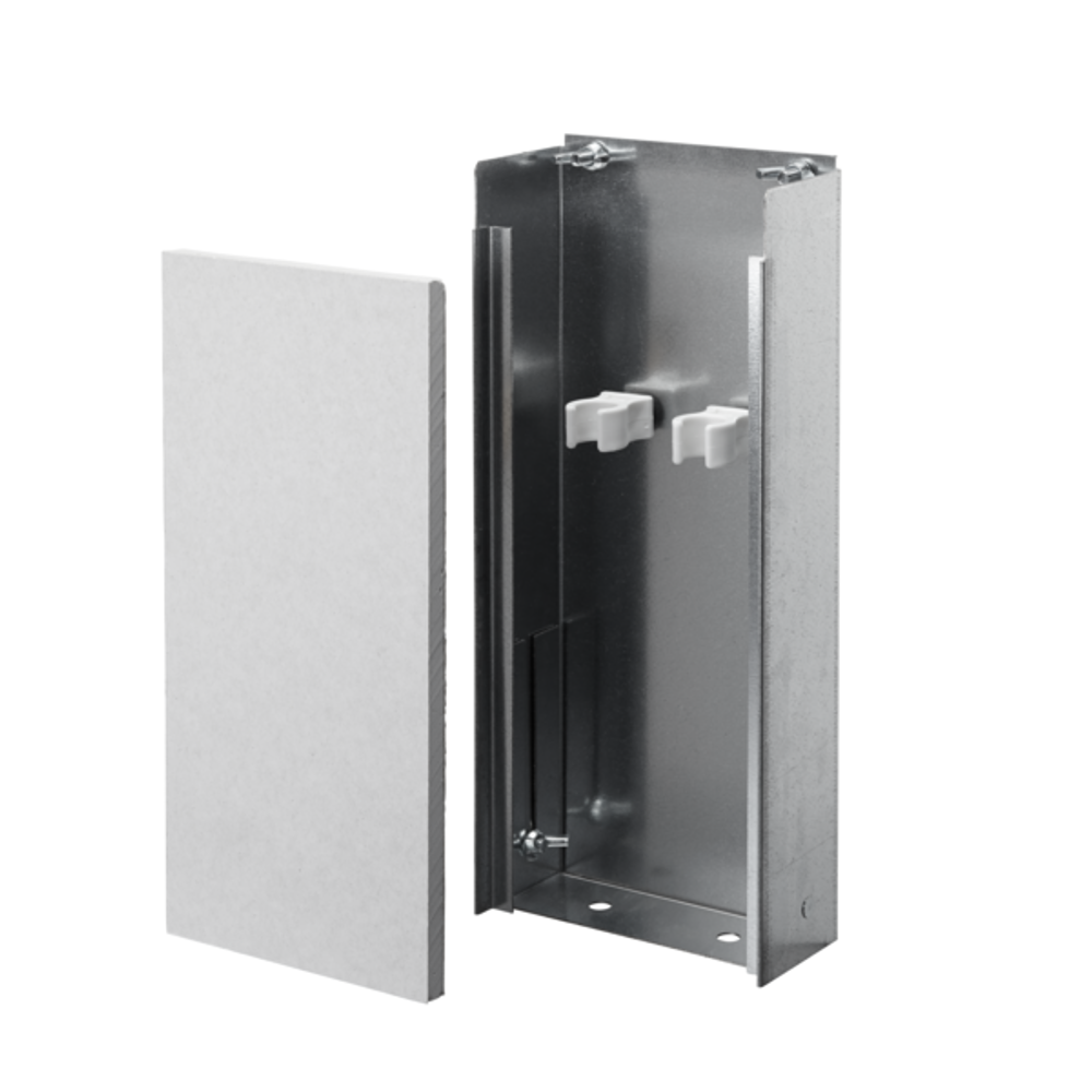 OVENTROP Montagekanal für Unibox Höhe,Breite,Tiefe 350x130x57mm, aus verzinktem Stahlblech, 1022652