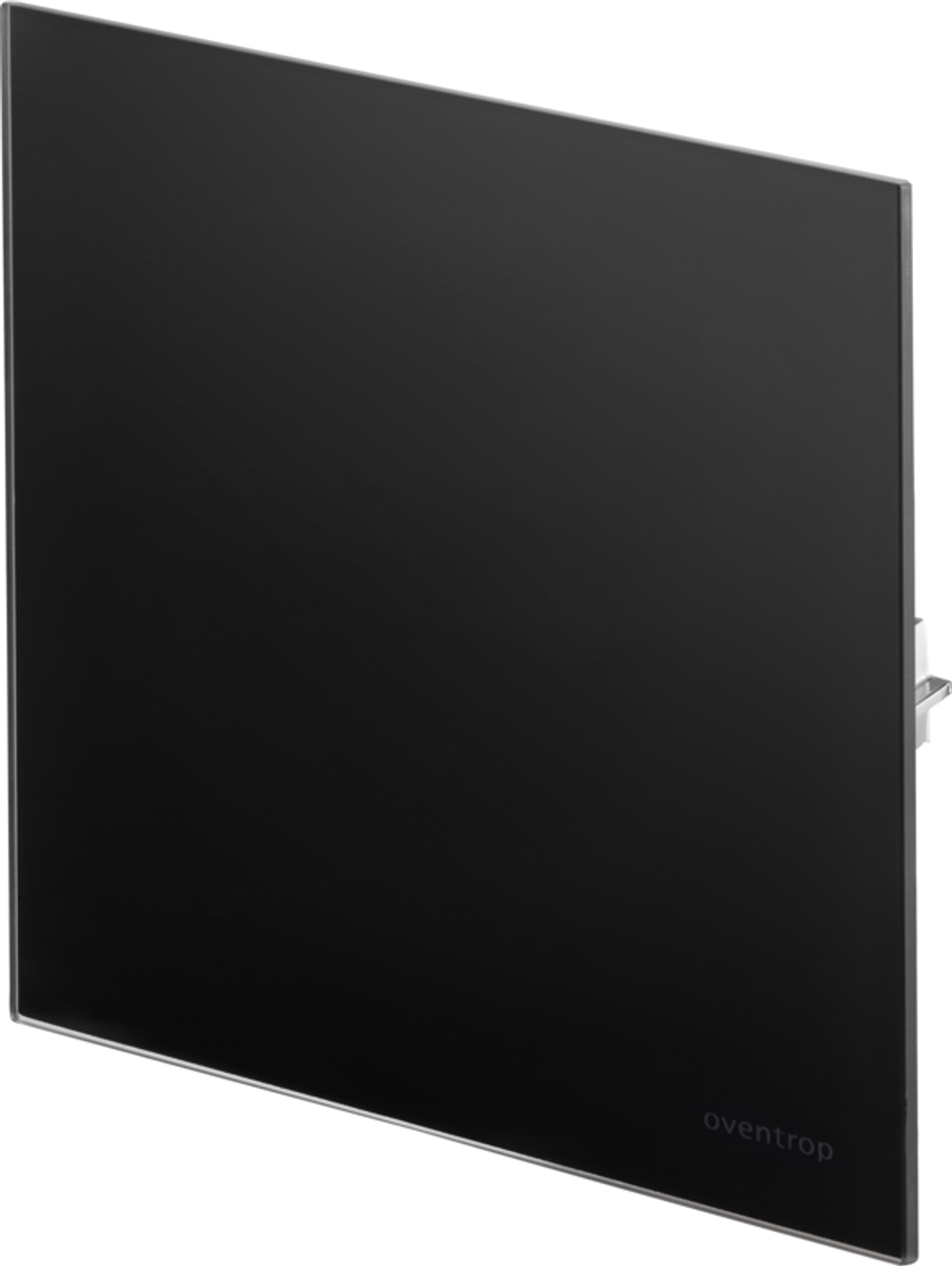 OVENTROP Abdeckung für Unibox E RTL und Unibox RLA vario geschlossen, Echtglas schwarz, 1022765
