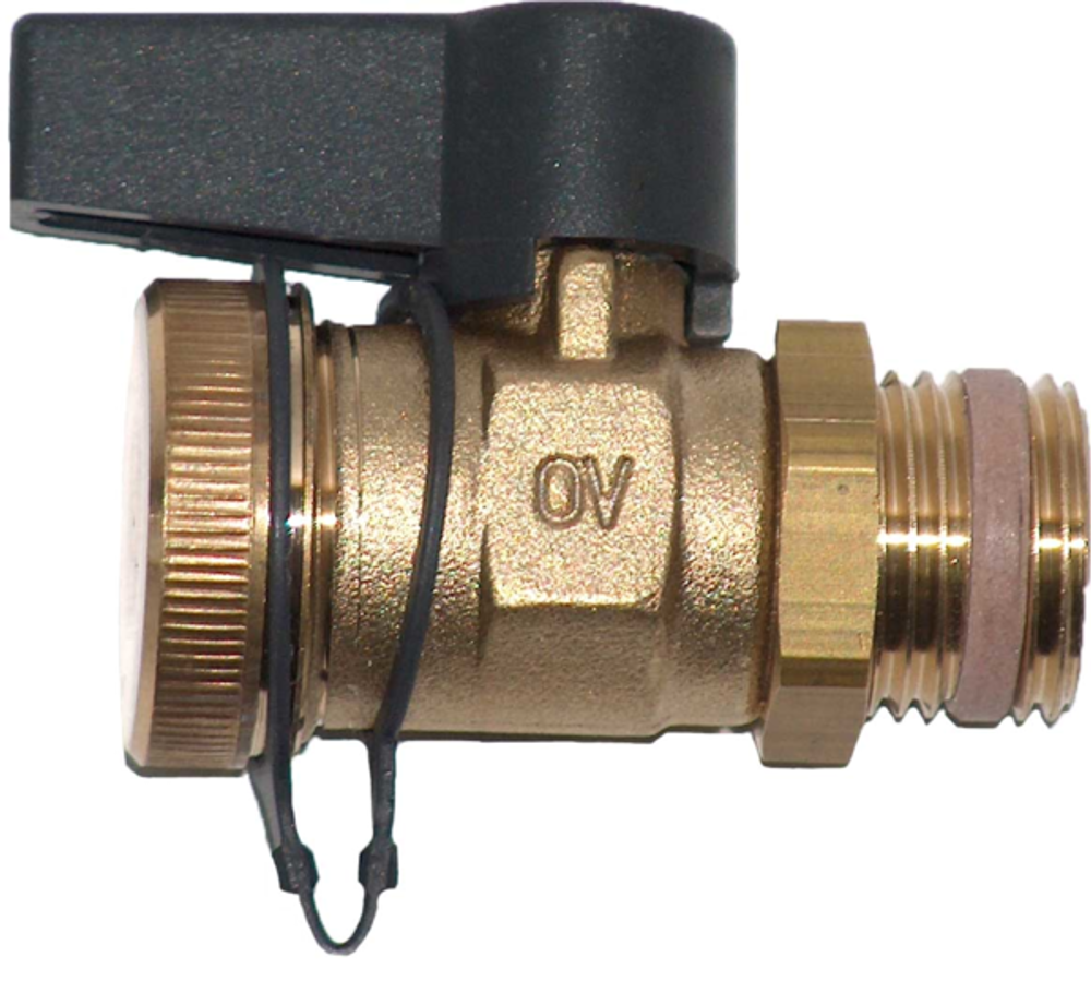 OVENTROP KFE-Kugelhahn Optiflex mit Außengewinde PN 16, ohne Schlauchverschraubung DN 10, G 3/8, 1033413