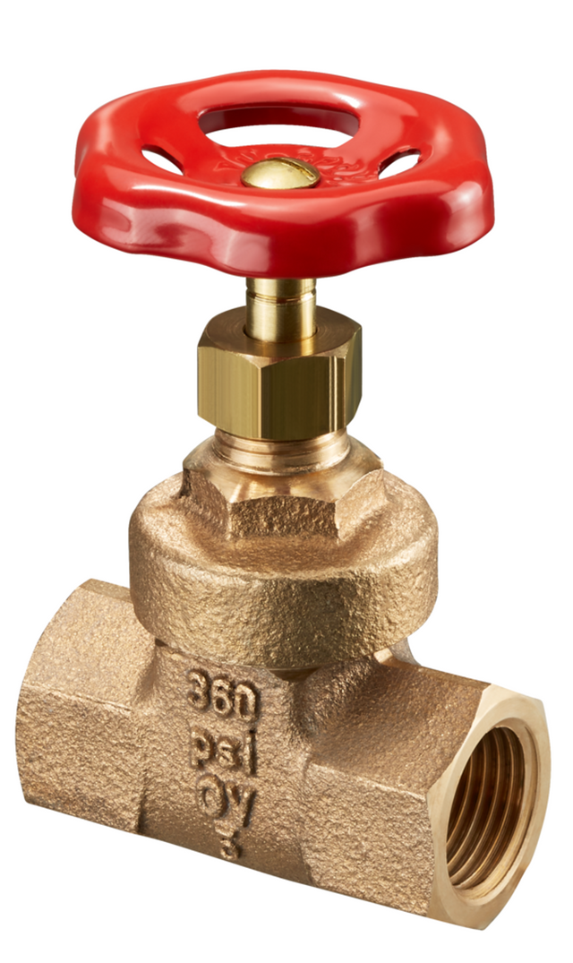 OVENTROP Schieber Hygate ATR mit Innengewinde PN 25 DN 15, G 1/2, Rotguss, 1043004
