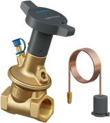 OVENTROP Differenzdruckregelventil HydroControl D mit Innengewinde PN 25 DN 32, Rp 1 1/4, Sollwert 50-300 mbar, mit einem montierten HydroPort Hilfsventil, 1064530