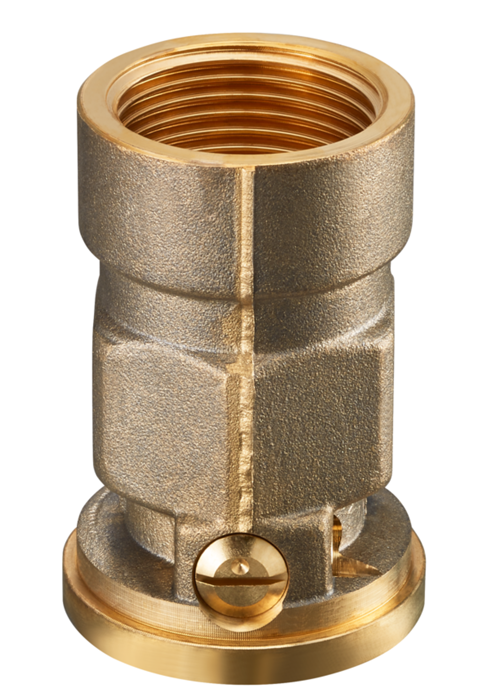 OVENTROP Sperrventil SVI DN 25, G 1 IG, G 1 1/2 IG ÜM, PN 10, Messing, 1070208